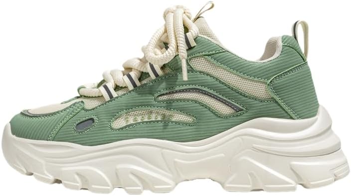 

Мужские повседневные спортивные кроссовки - удобные низкие кроссовки на шнуровке с резиновой подошвой, дышащей тканевой подкладкой для ношения в течение всего дня, идеально подходят для активного отдыха и повседневного использования Hoalox, зеле...