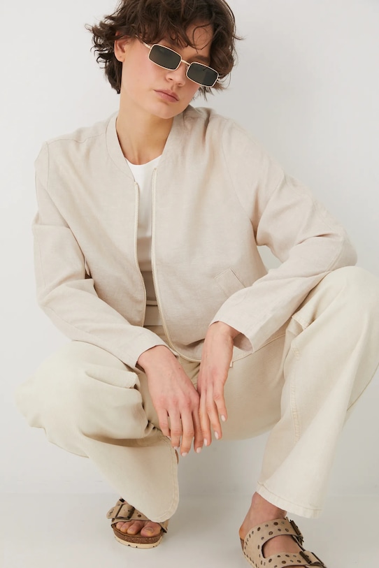 

Льняная куртка Medicine, бежевый