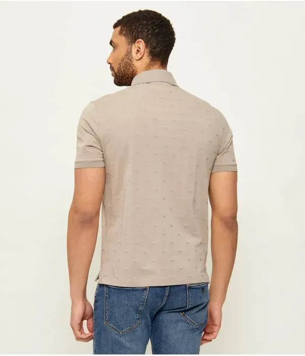 Полюс slim fit Emporio Armani, бежевый — фото 3