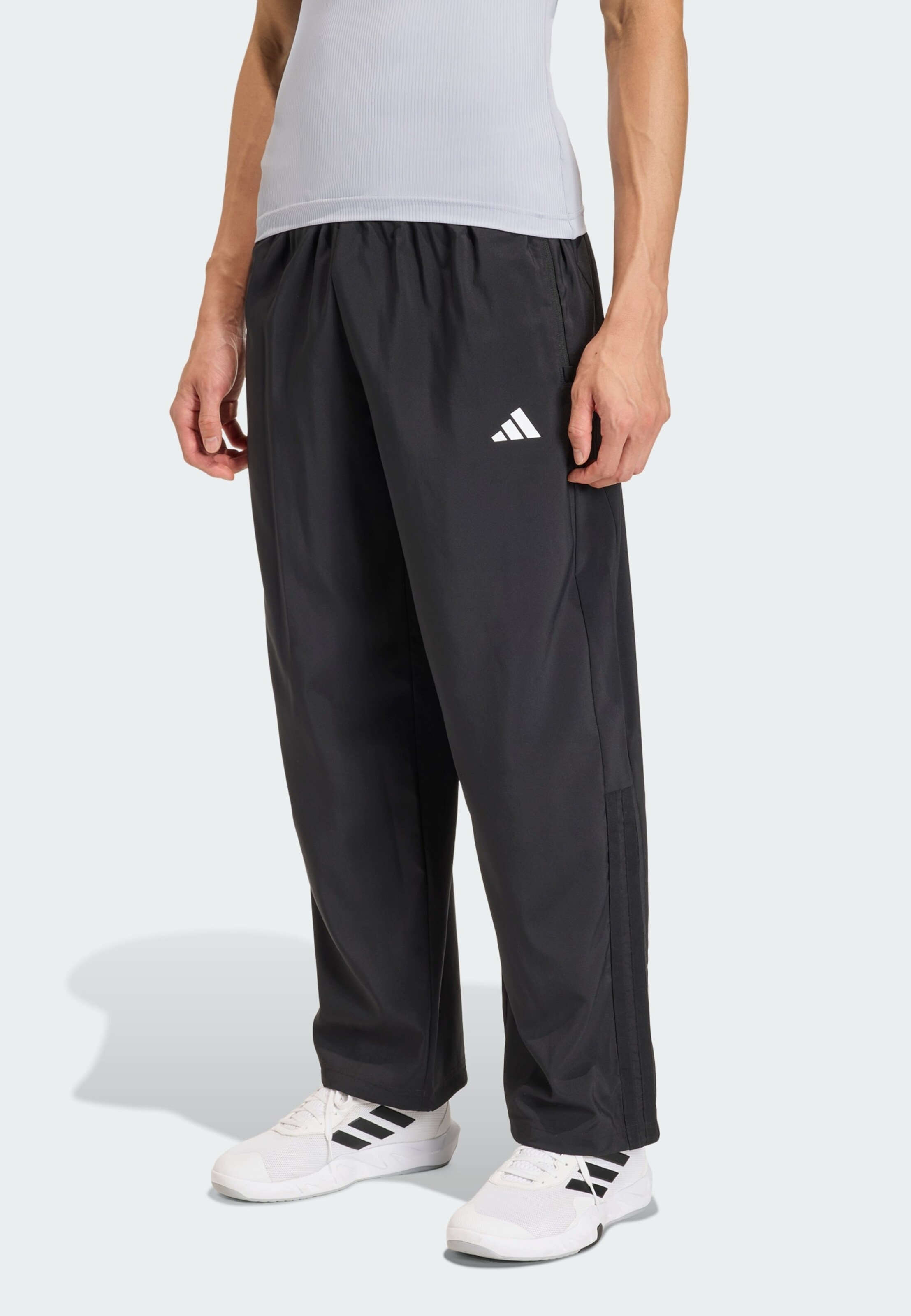 Adidas Performance Штаны для тренировок свободного кроя 'Power Essentials' в черном цвете — фото 2