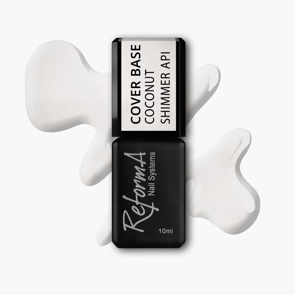 

Камуфлирующая база для гибридных лаков для ногтей Cocos Shimmer API, 10 мл Reforma, цвет coconut shimmer