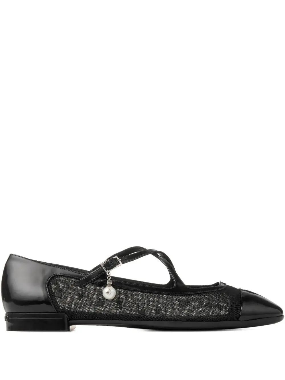 Сетчатые балетки Eleri JIMMY CHOO, черный