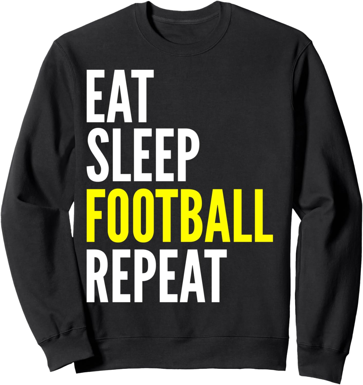 

Забавные футболисты - толстовка Ешь, спи, играй в футбол, повторяй Eat Sleep Football Repeat, черный
