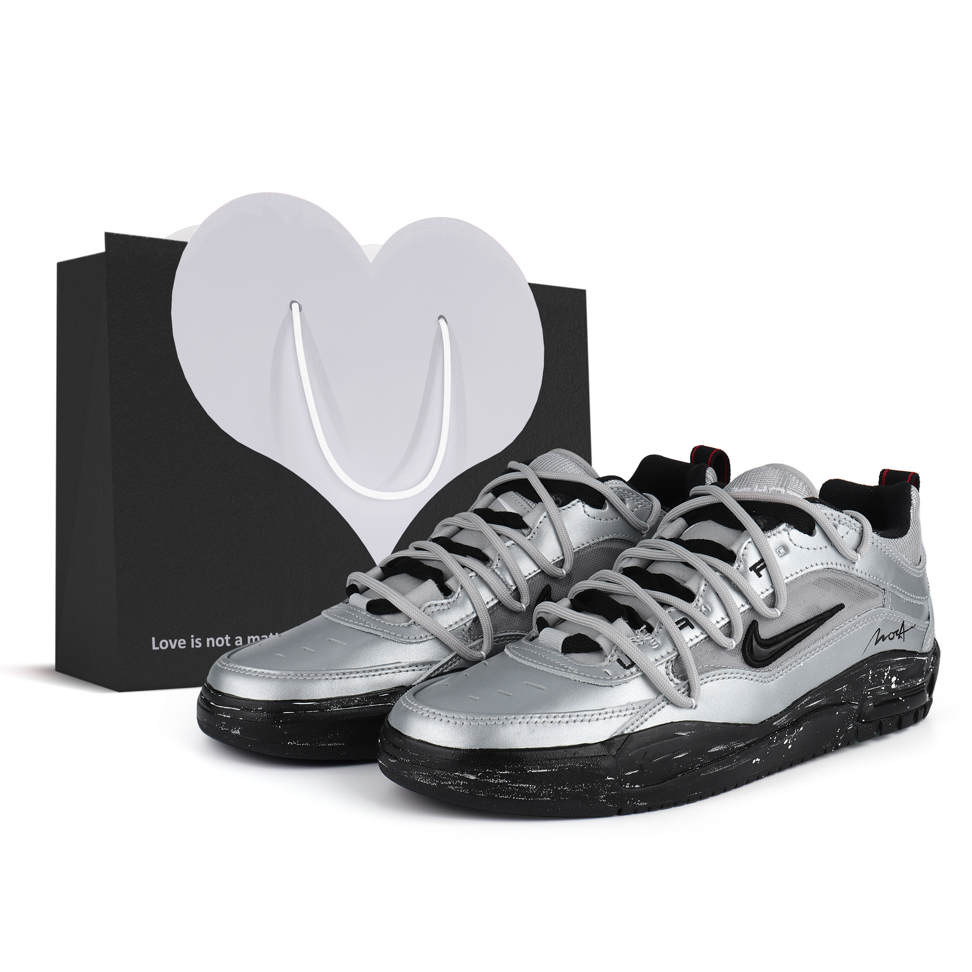 

Nike Кроссовки для скейтбординга SB Ishod 2 Abrasion Resistant Low top Unisex Silver