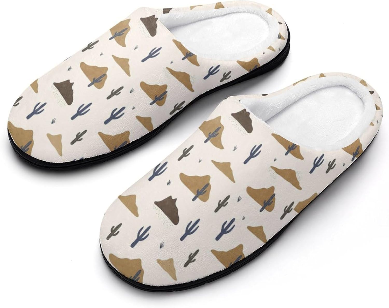 

Мужские хлопковые тапочки с белым горошком, для дома и улицы, теплые, уютные, мягкие, противоскользящие Daihanle