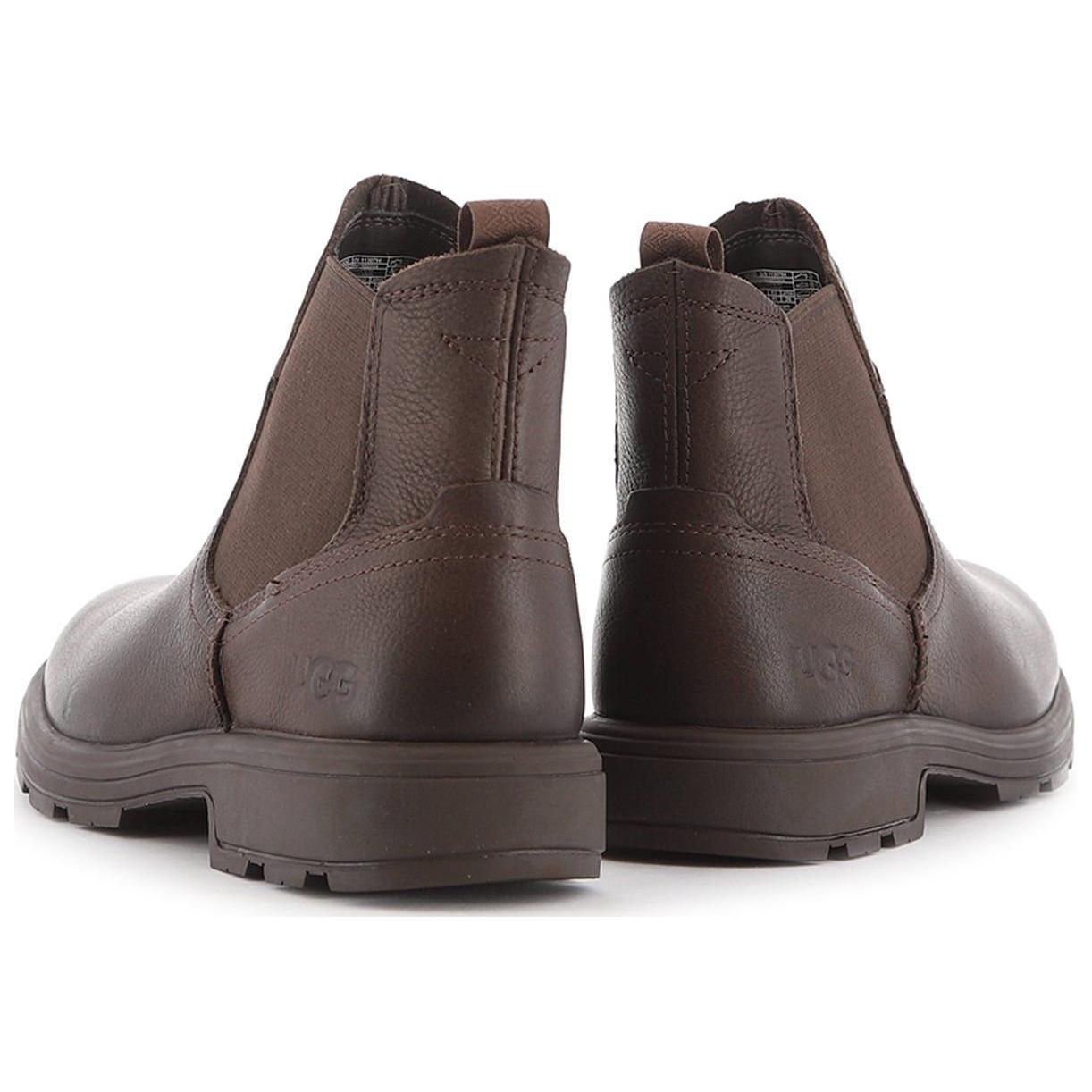 UGG Короткие челси-ботинки Grizzly Biltmore из кожи для мужчин, коричневые — фото 4