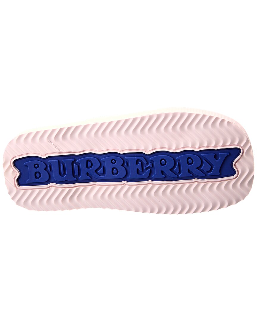 Босоножки Burberry EKD Slab Leather, розовый — фото 4