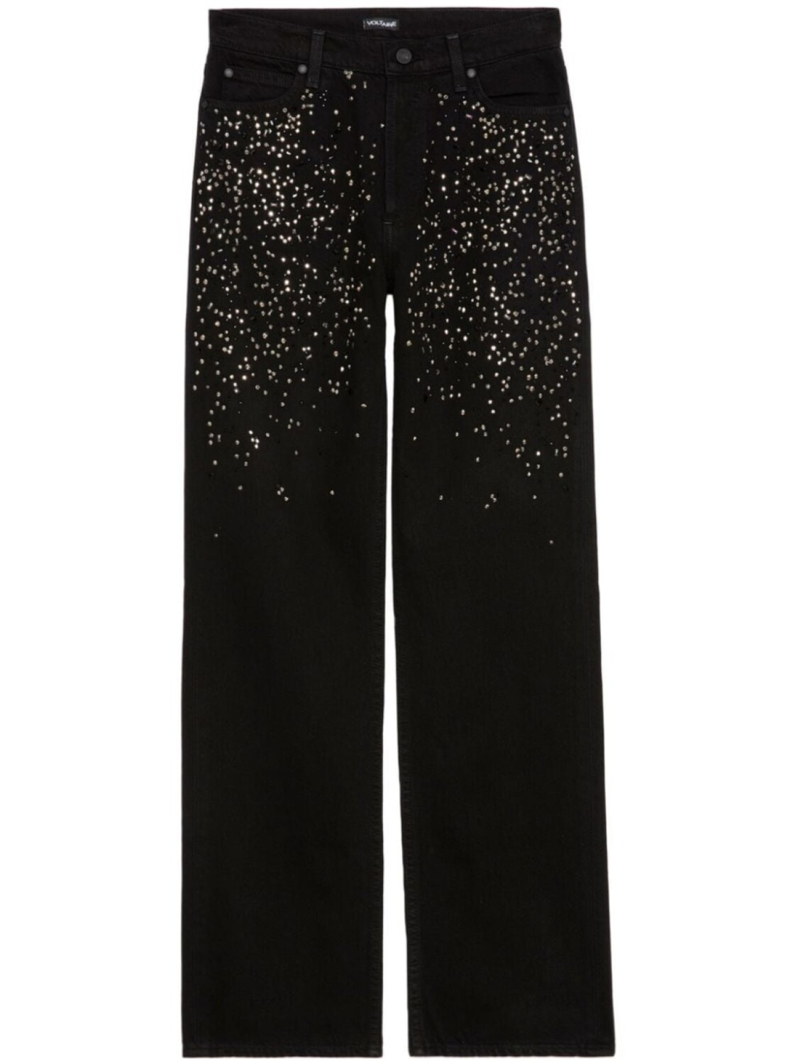 

Zadig&Voltaire джинсы The Stevie Crystal 90s Loose, черный