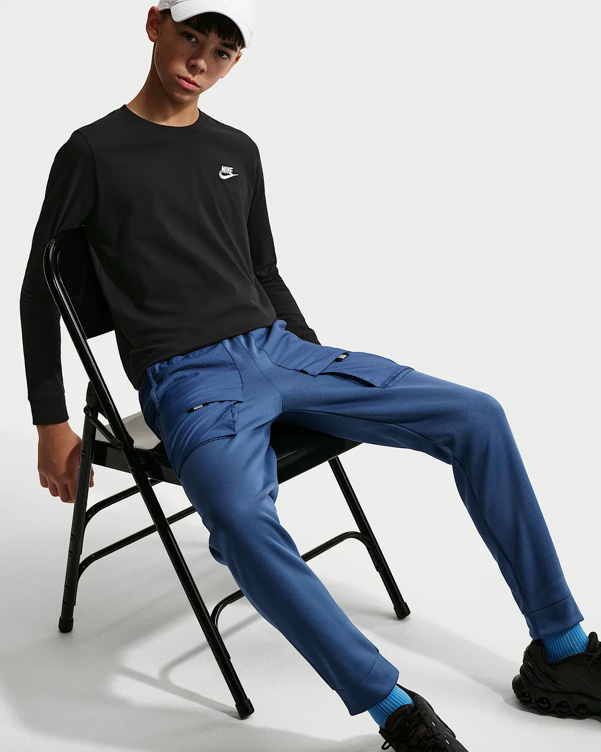 Детские штаны Nike Sportswear City Utility, Mystic Navy/Mystic Navy/Black — фото 4