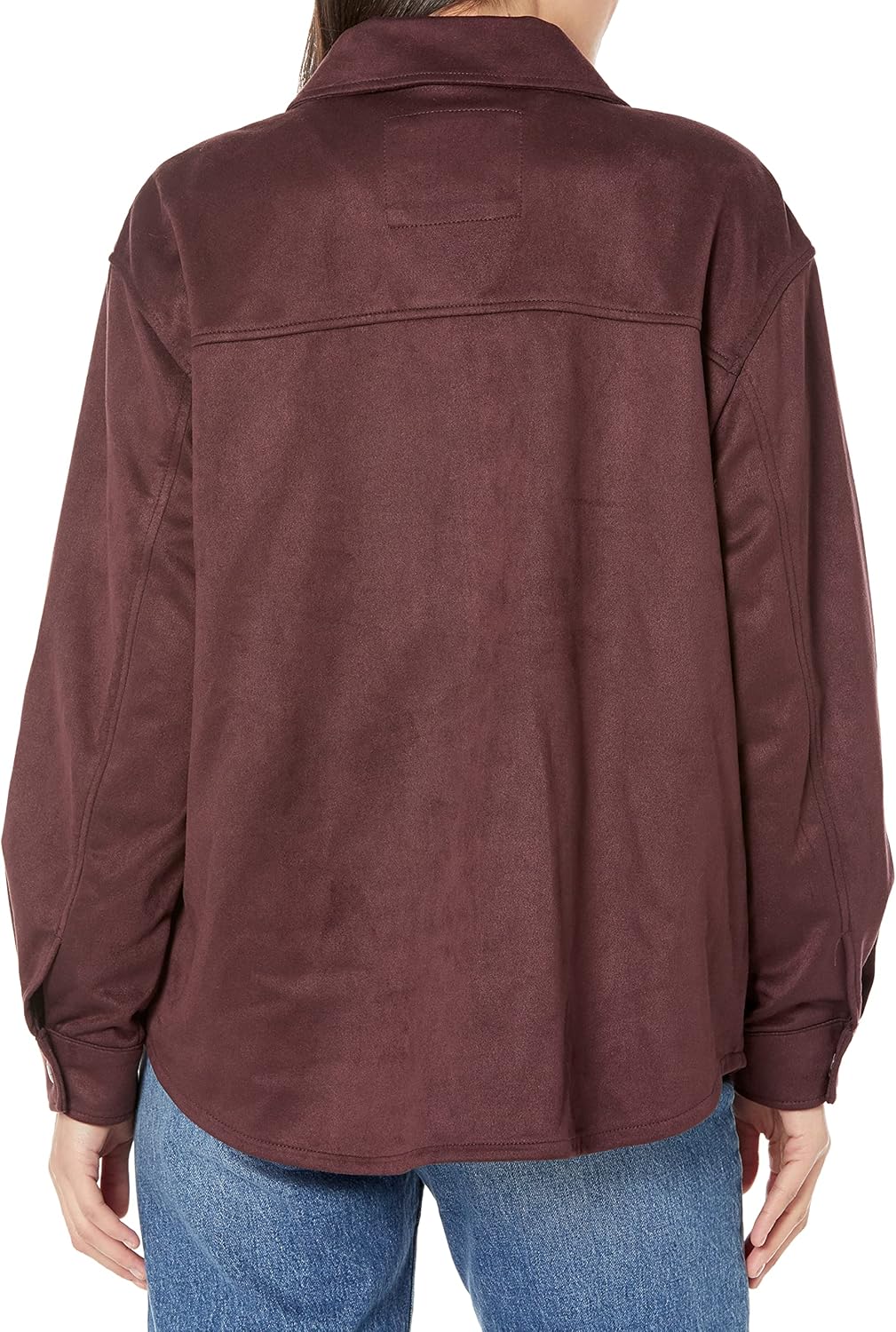 Женская куртка-рубашка Levi's из мягкой искусственной замши (стандартные и большие размеры), Burgundy — фото 3