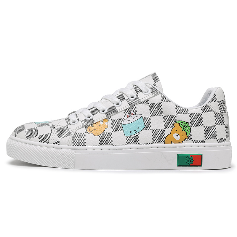 

LONGDUIZHANG Амортизирующие кроссовки с противоскользящими и износостойкими свойствами унисекс низкие TX-B-01 белые, цвет TX-B-01 White[Casual Versatile]