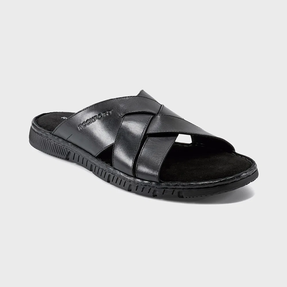 Мужские чёрные слайды Jaya Slide от Rockport