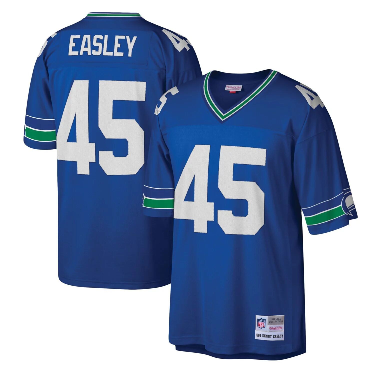 

Мужская копия джерси Mitchell & Ness Kenny Easley Royal Seattle Seahawks Legacy
