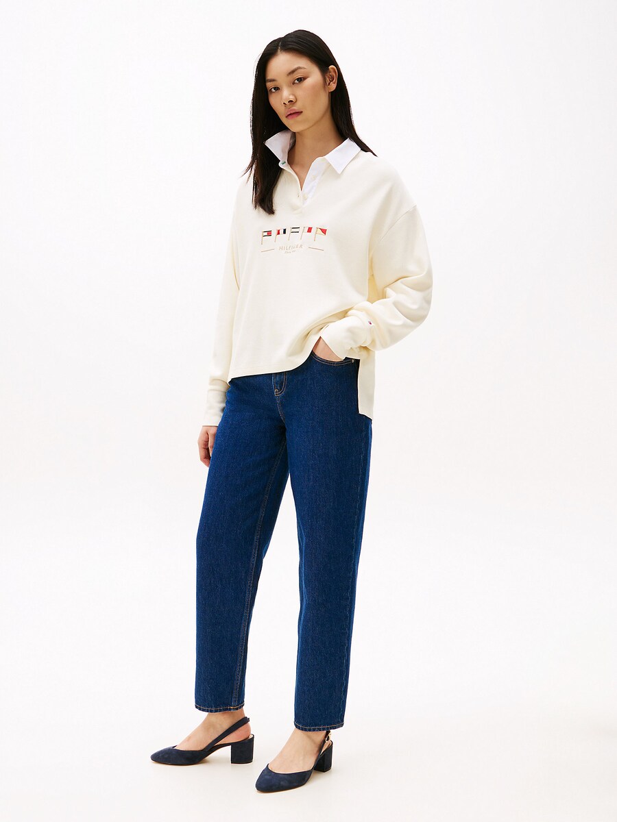 Туфли-лодочки с открытой пяткой TOMMY HILFIGER, темно-синий — фото 2