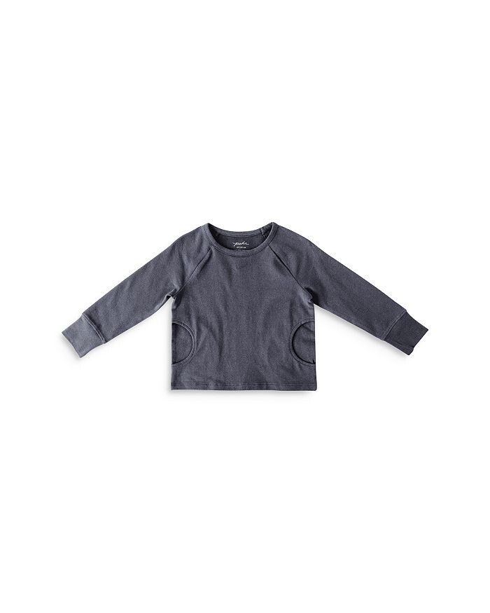 

Топ с длинными рукавами и карманами Pehr Unisex Essentials – для малышей, синий