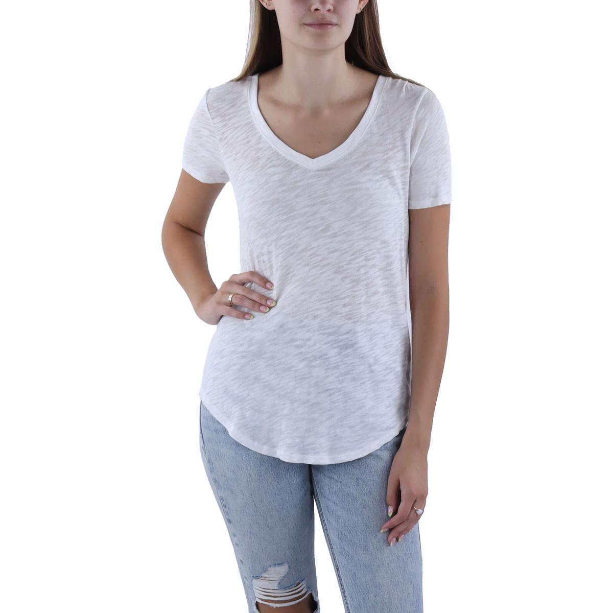 

Женская футболка с V-образным вырезом ATM, белый