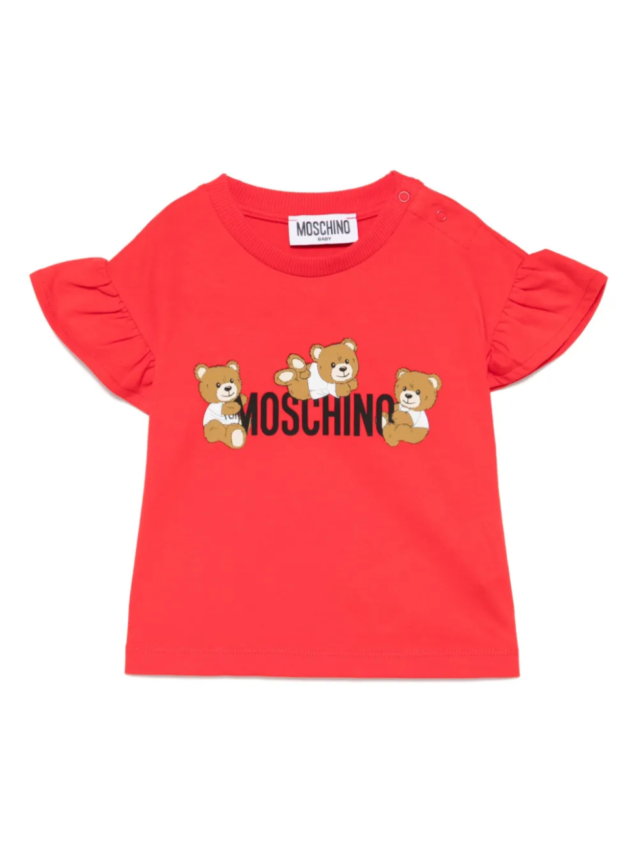 

Футболка с логотипом Moschino Kids, красный