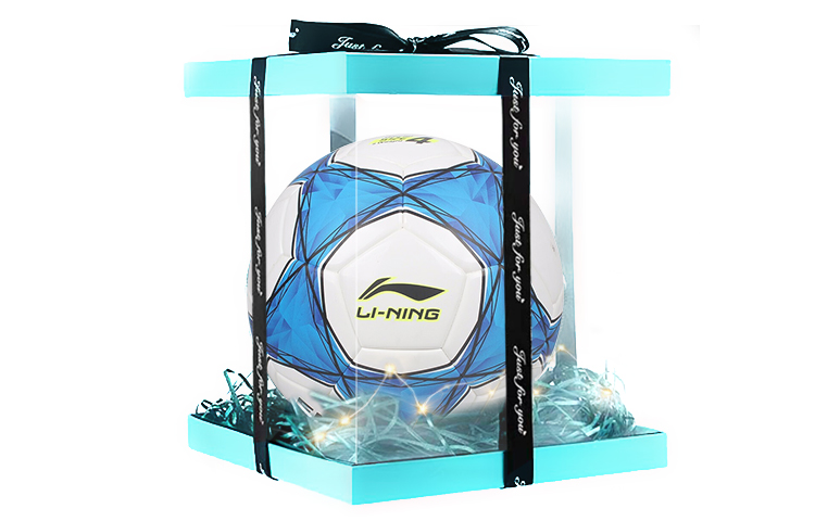 

LINING Размер 4 футбольный мяч TPU бесшовный термосклеивание Unisex синий белый