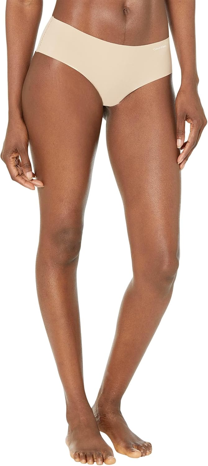 Женские бесшовные трусики-хипстеры Calvin Klein Invisibles, упаковка, Light Caramel — фото 2