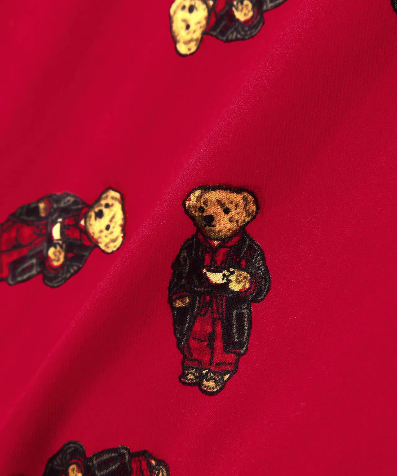 POLO RALPH LAUREN / Осенняя утренняя пижама с изображением медведя — фото 3