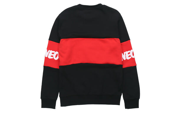 Толстовка adidas neo x Crossover M Cny Ww Swt Printing Sports Pullover New Year's Edition Round Neck Black, черный — фото 2