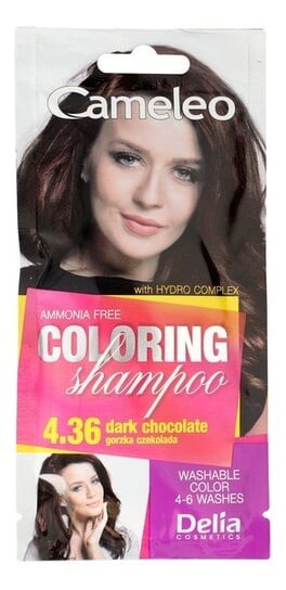 

Шампунь-краситель Cameleo 4.36 Темный шоколад 40мл Delia Cosmetics