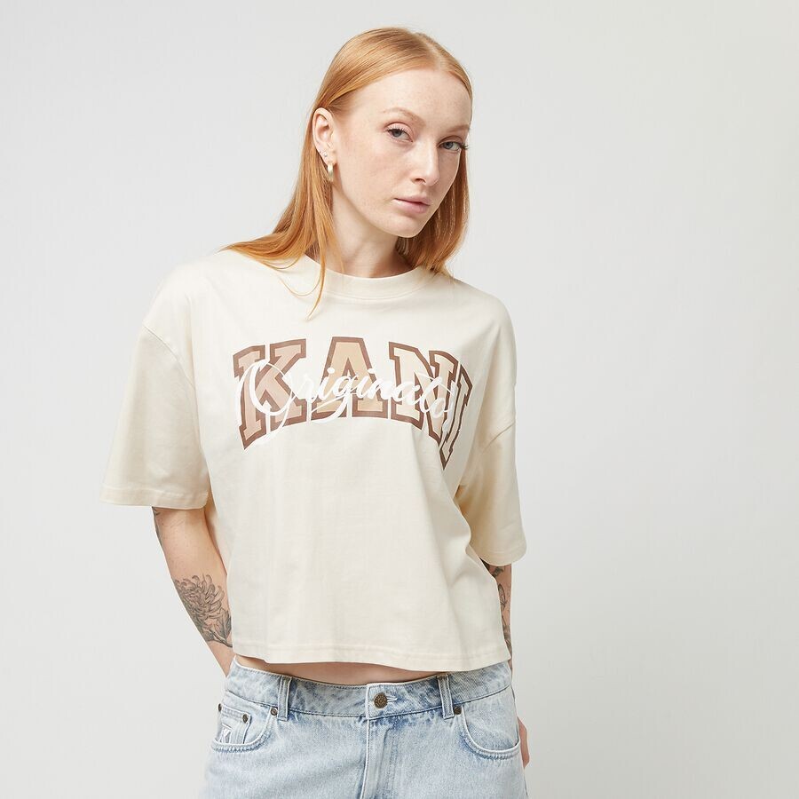 

Укороченная футболка с засечками Originator Karl Kani, цвет offwhite