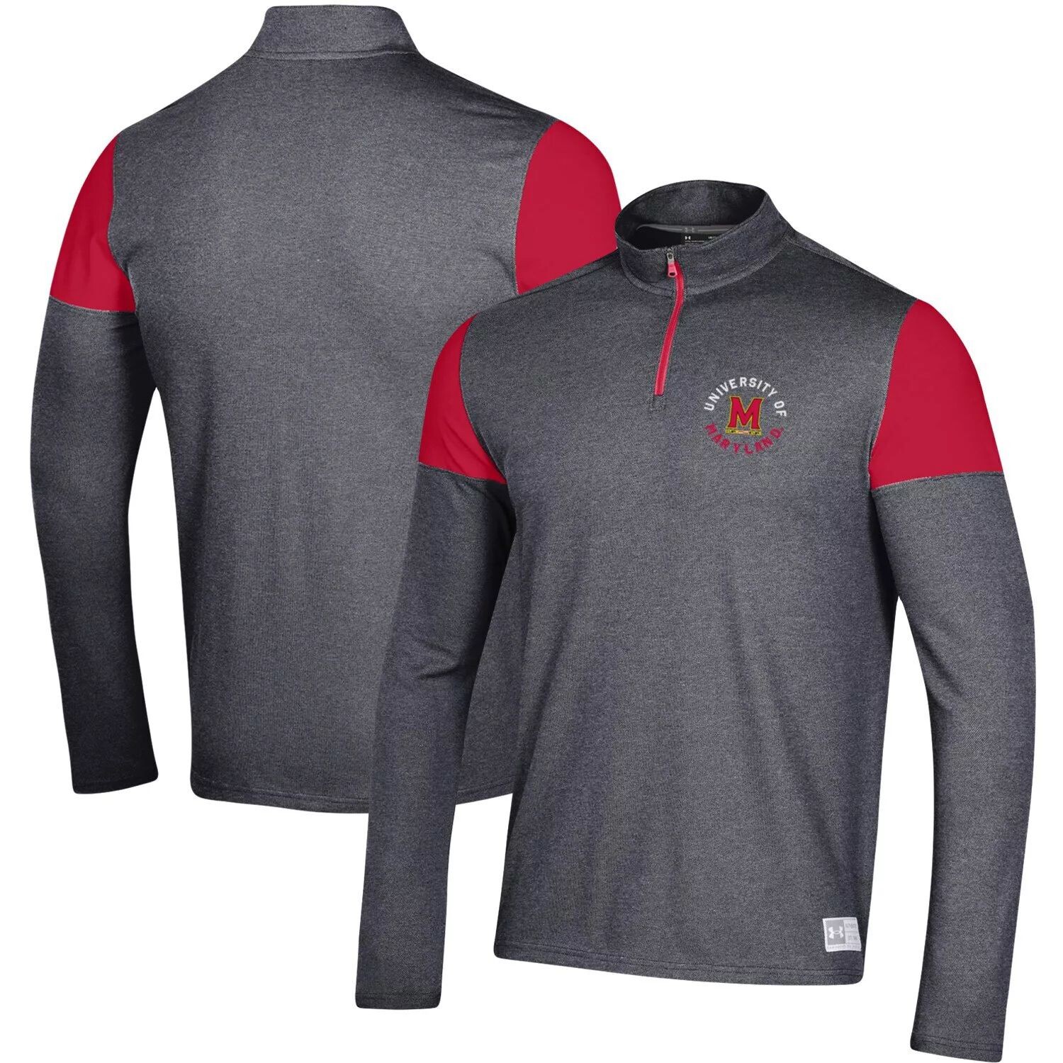

Мужская черная куртка Maryland Terrapins Gameday Tri-Blend с молнией четверти Under Armour, Черный, Мужская черная куртка Maryland Terrapins Gameday Tri-Blend с молнией четверти Under Armour