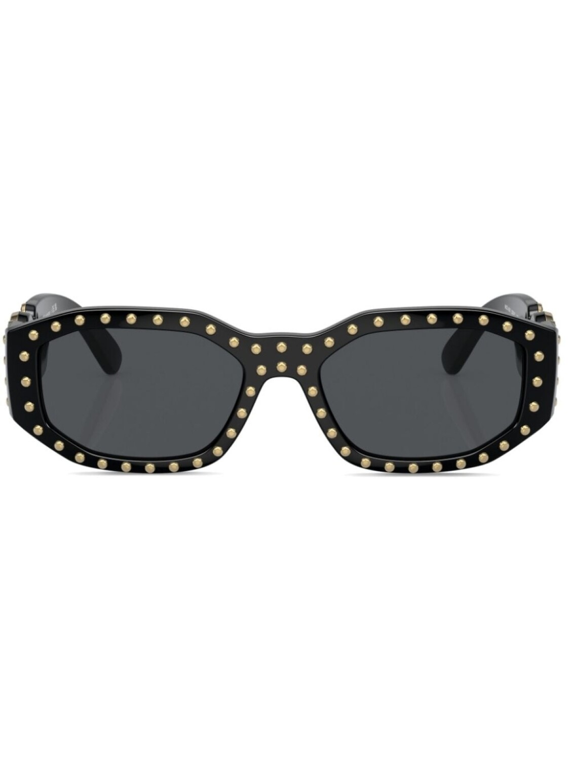 

Versace Eyewear солнцезащитные очки Biggie с заклепками, черный