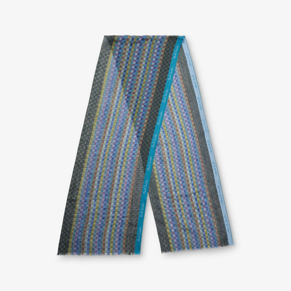 

Шарф Paul Smith Check, синий