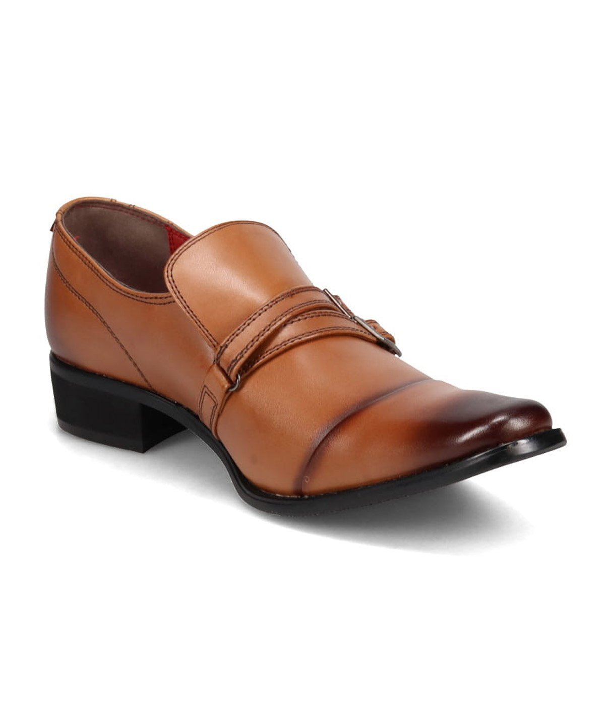 Туфли-слипы с перекрестным ремнем для деловых встреч Black List, Light Brown — фото 4