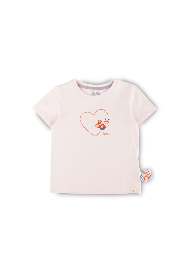 

Футболка счастливая божья коровка для детей Sigikid, розовый