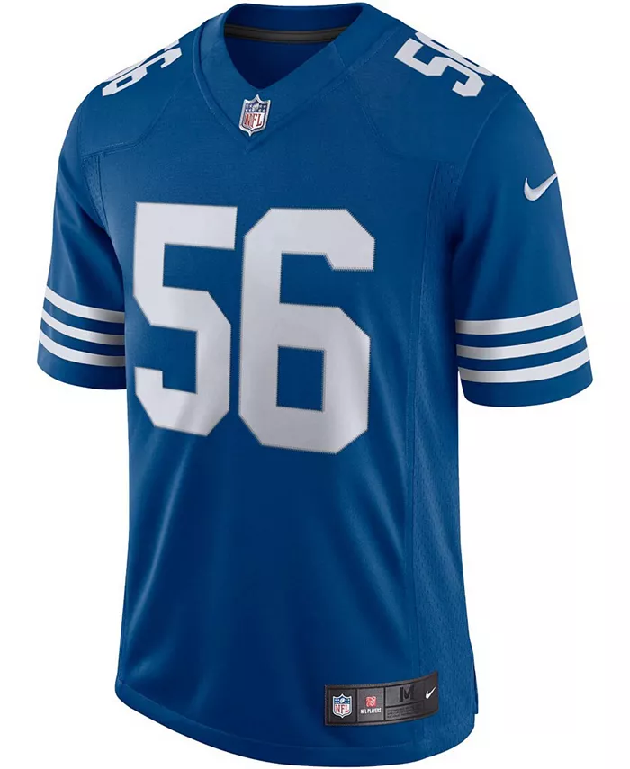Мужская альтернативная ограниченная джерси Vapor Квентона Нельсона Indianapolis Colts Nike, синий — фото 3