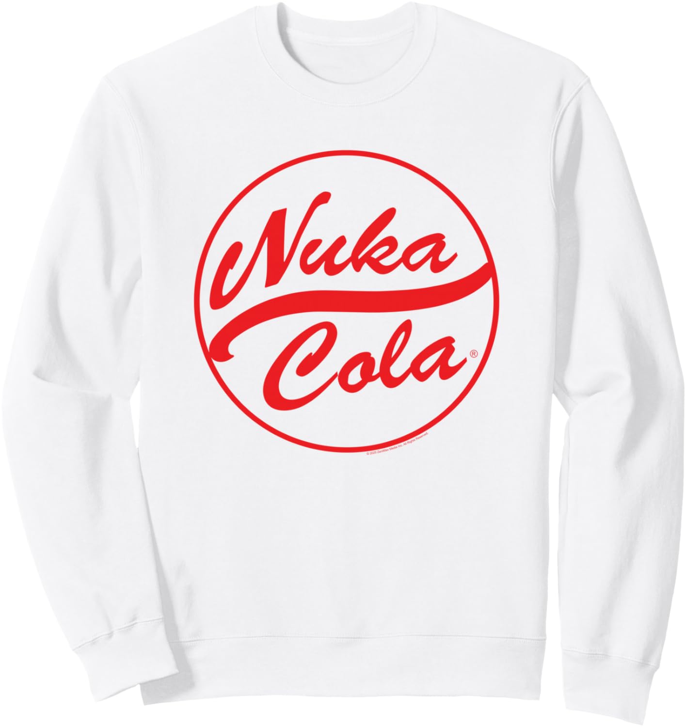 

Толстовка с логотипом Nuka Cola в виде круга, красный текст, из видеоигры Fallout