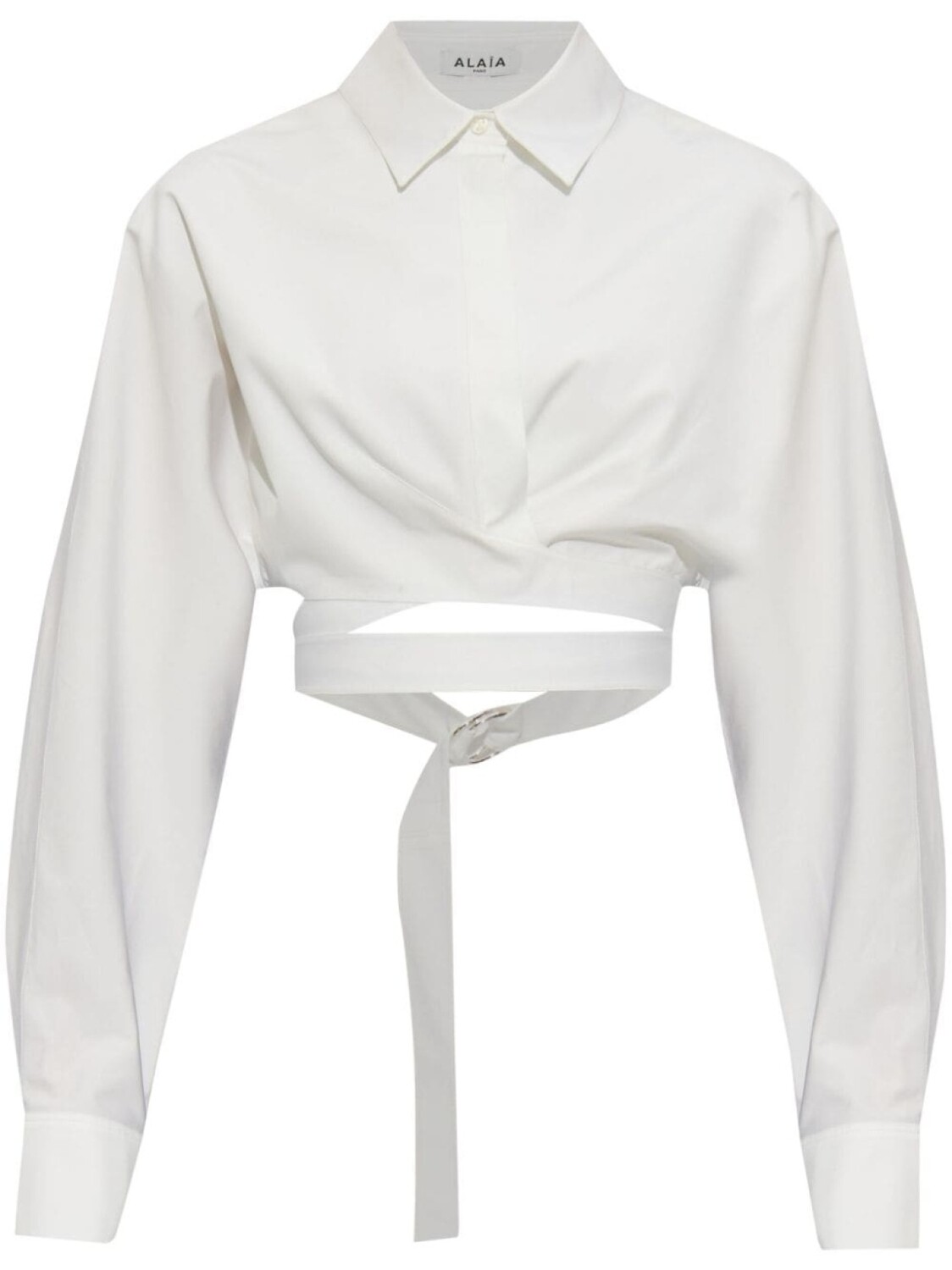 

Alaïa рубашка из хлопка с запахом, белый