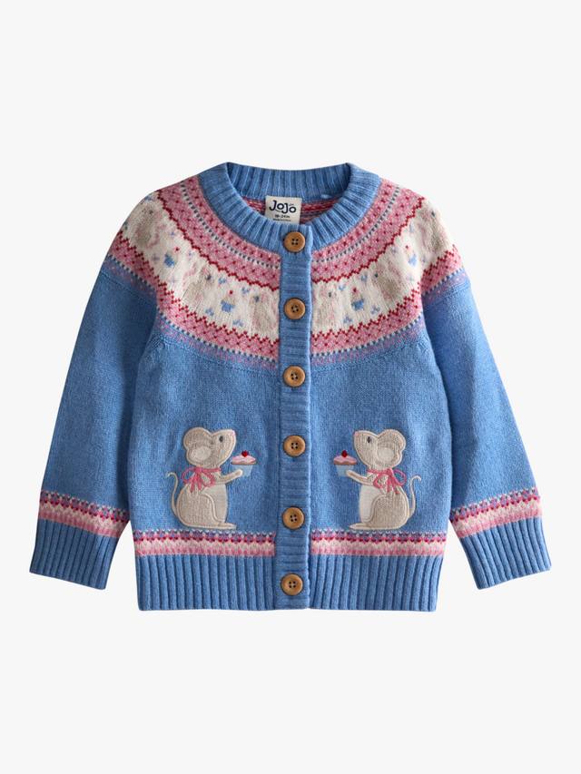 

Детский кардиган с мышкой JoJo Maman Bébé, Blue
