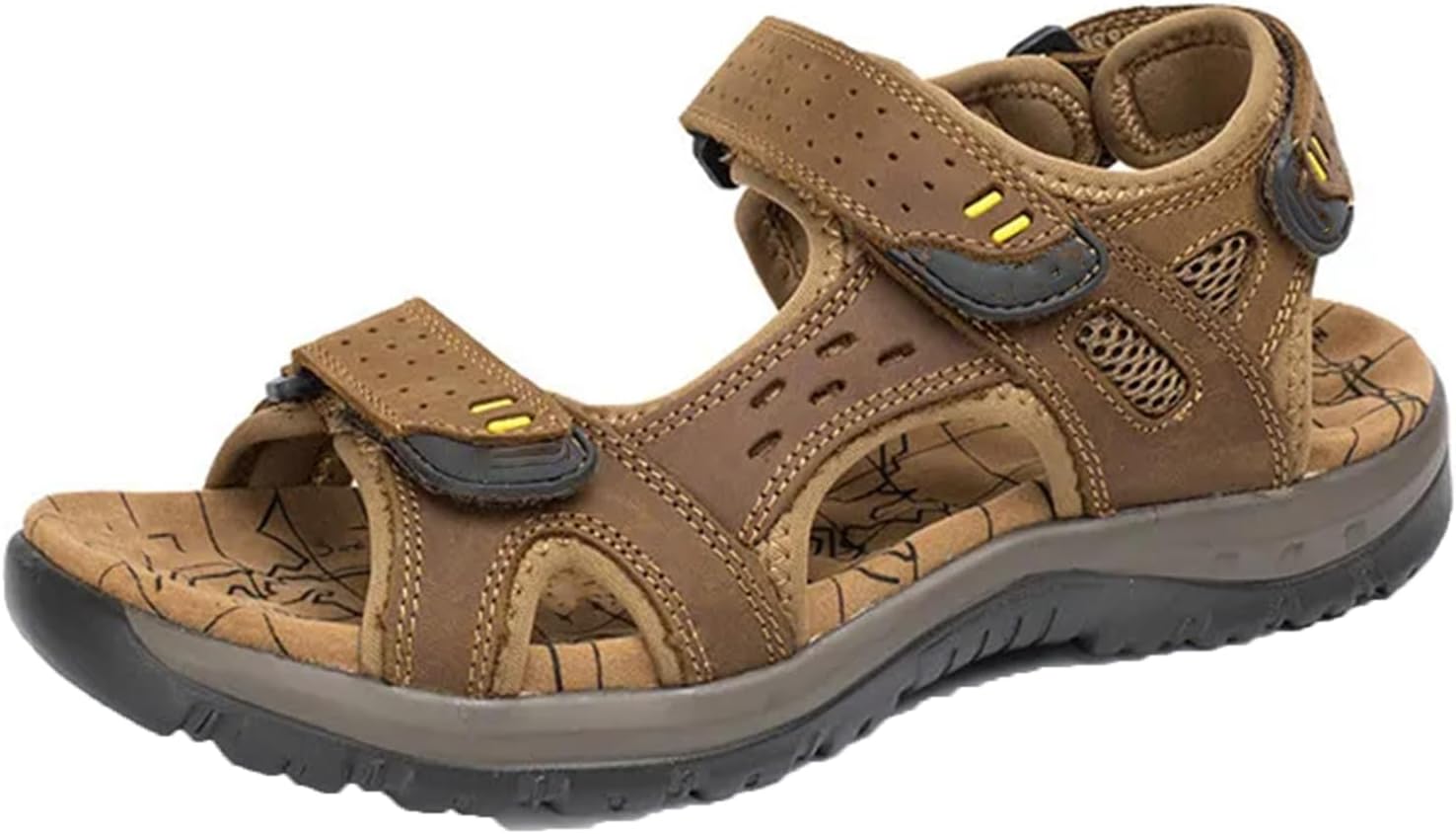 

Сандалии большого размера для мужчин, летние повседневные мужские обувь, пляжные сандалии Generic, светло-коричневый