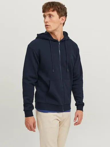 

Толстовка Jack & Jones с капюшоном "JJEBRADLEY SWEAT ZIP HOOD NOOS", синий