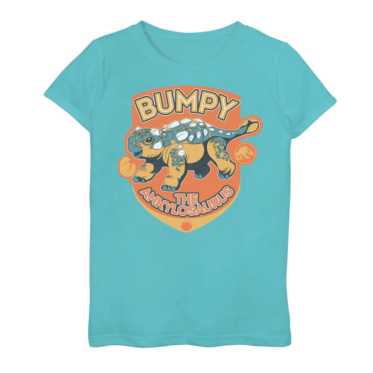 

Футболка «Мир Юрского периода: лагерь мелового периода Bumpy The Ankylosaurus» для девочек 7–16 лет Jurassic Park