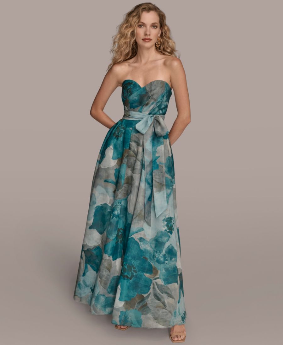 

Женское платье без бретелей с вырезом сердечко Donna Karan New York, Hudson Multi