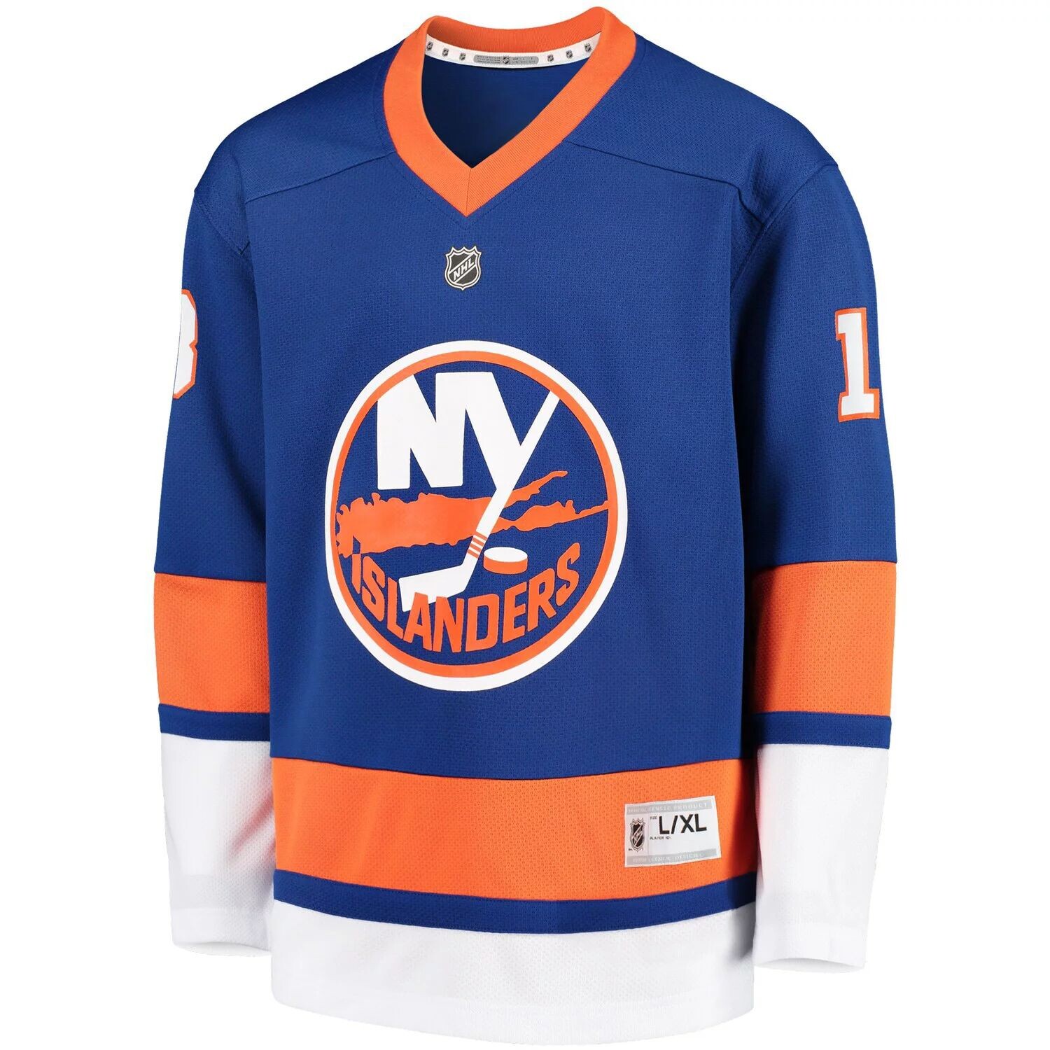 Молодежная футболка Мэтью Барзала Royal New York Islanders, домашняя копия игрока Outerstuff — фото 2