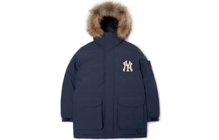 

Пуховик Base Logo унисекс синий Mlb