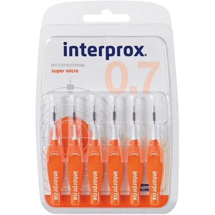 

Межзубные щетки Orange Super Micro, 6 шт., Interprox