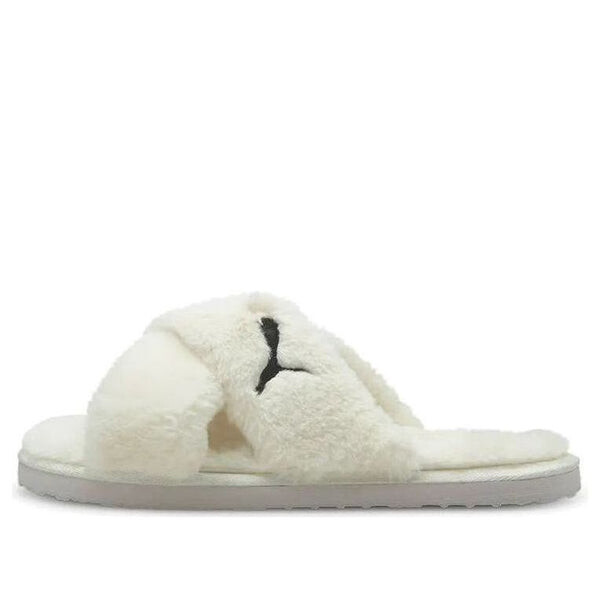Тапочки fluff x strap slide 'whisper white' Puma, белый