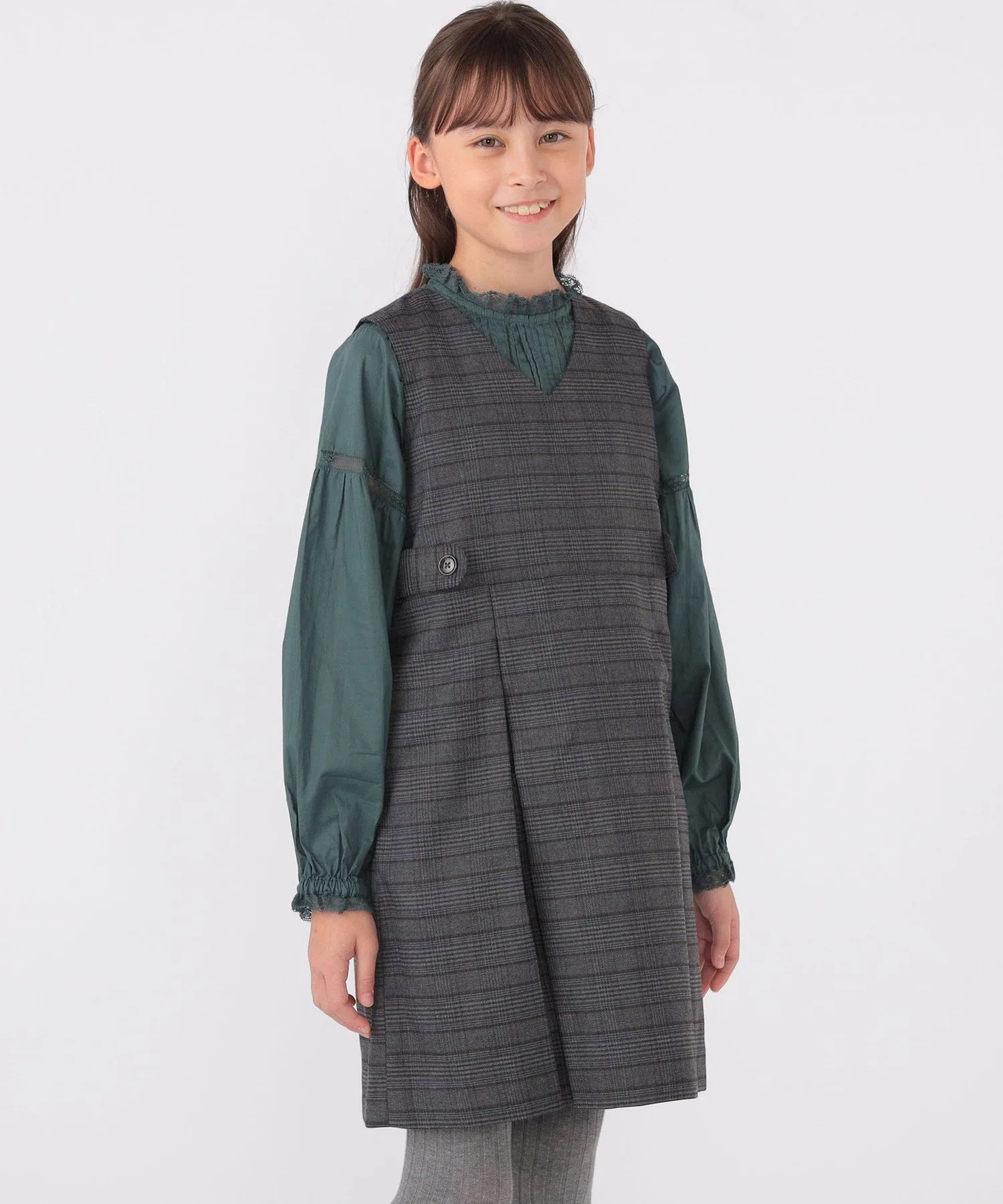 Детская одежда: 140–150 см / Юбка-свитер в клетку SHIPS KIDS, Gray — фото 4