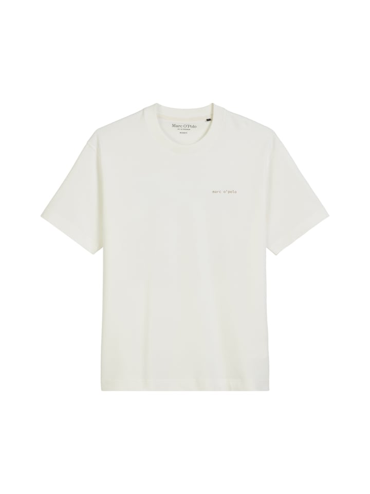 

Футболка свободного кроя шелковисто-белого цвета Marc O'Polo, Белый, Футболка свободного кроя шелковисто-белого цвета Marc O'Polo