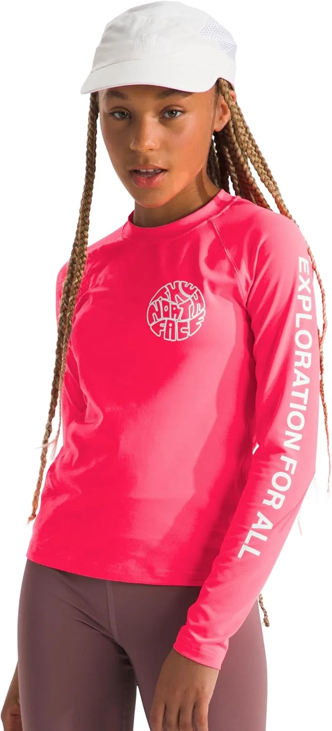 Футболка с длинным рукавом The North Face Kids, цвет Radiant Poppy