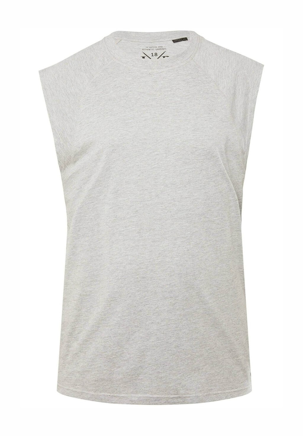 

Топ DROPPED SHOULDERS BACK ROUND NECK JP1880, крапчатый темно-серый
