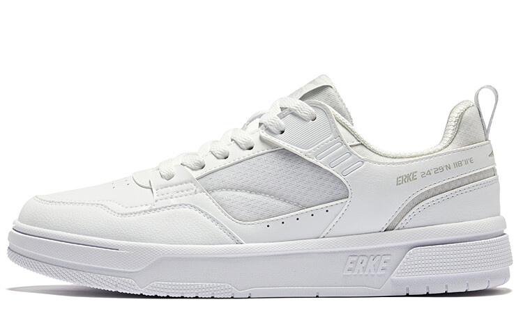 

Кроссовки ERKE Skateboarding Shoes Men Low-top White, белый