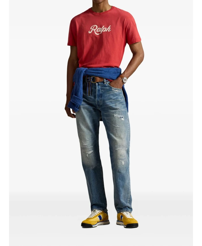 Красная футболка с короткими рукавами Polo Ralph Lauren, красный — фото 2